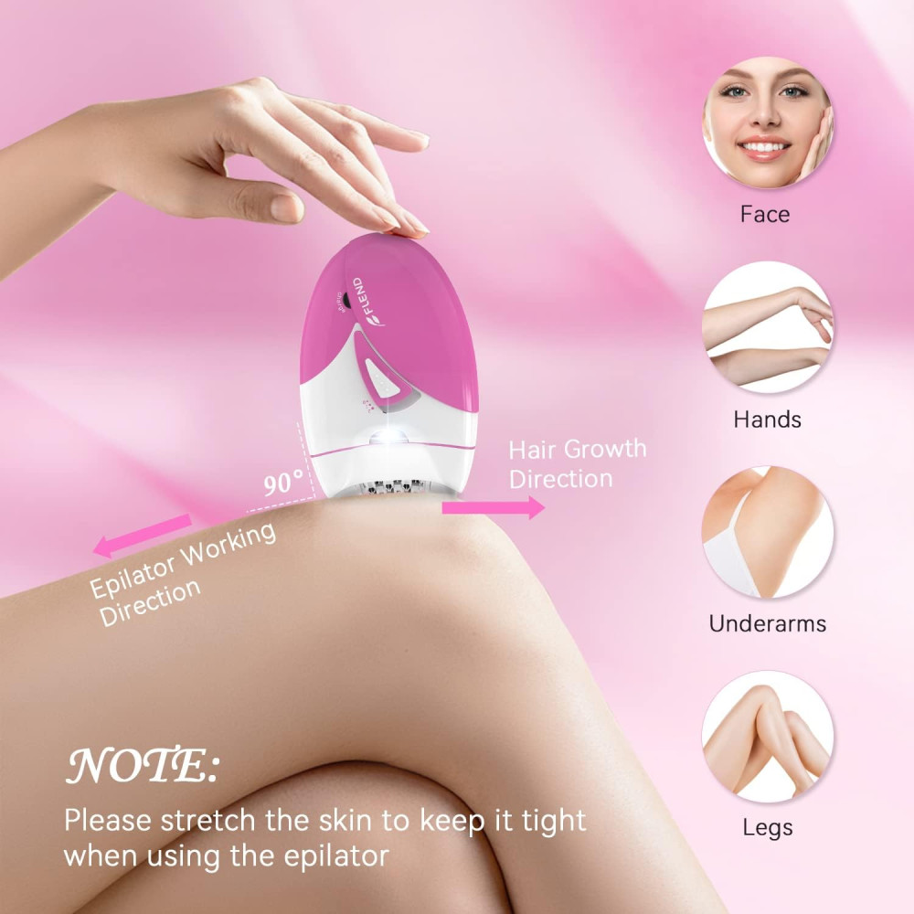 Епілятор Smooth Glide Flend для обличчя та тіла з 36 пінцетами та 2 швидкостями