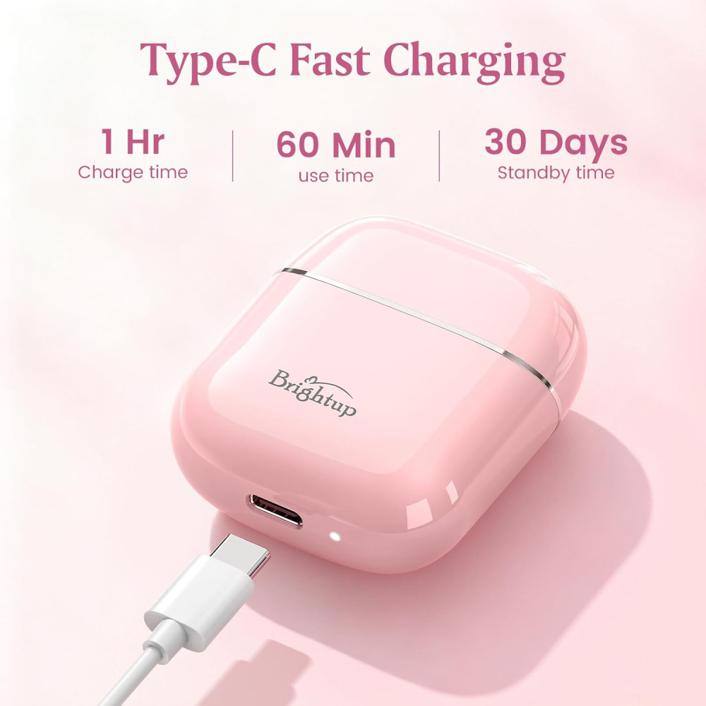 Женский мини эпилятор Brightup для лица USB-C водонепроницаемый