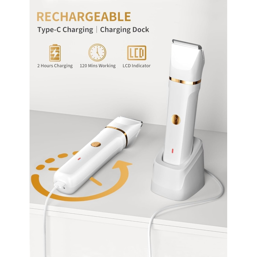 Жіночий тример електробритва 3 в 1 USB FANHEE TC-017 для тіла 
