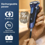 Акумуляторна електробритва FitSan USB водонепроникна з тримером