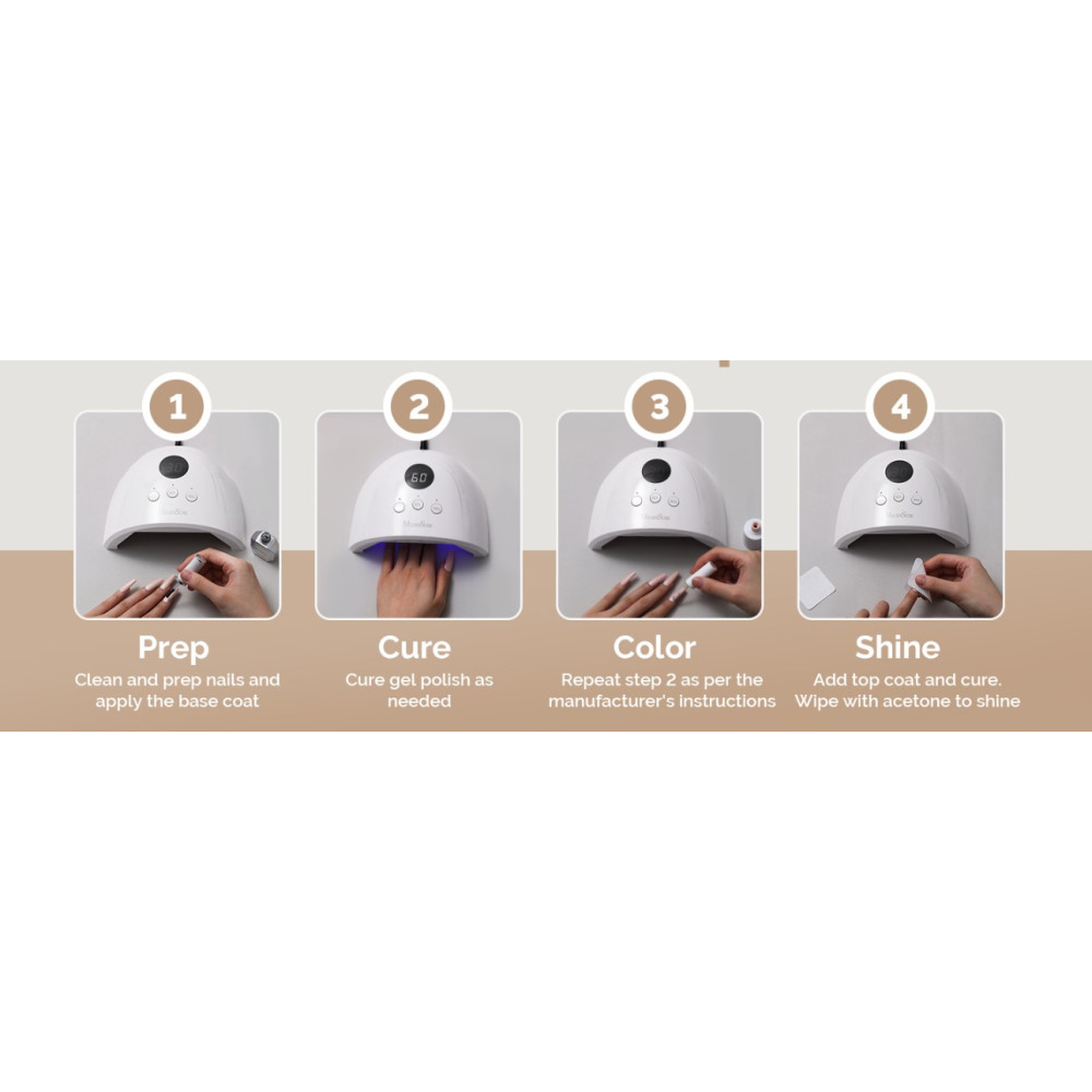 Ультрафіолетова LED лампа для нігтів MelodySusie P-Plus30F 36 Вт з таймером і сенсором
