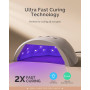 Ультрафіолетова LED лампа для нігтів MelodySusie P-Plus30F 36 Вт з таймером і сенсором