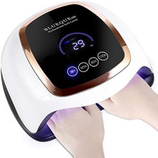 UV LED лампа для ногтей GREMART 168W с сенсором, LCD дисплеем и таймерами