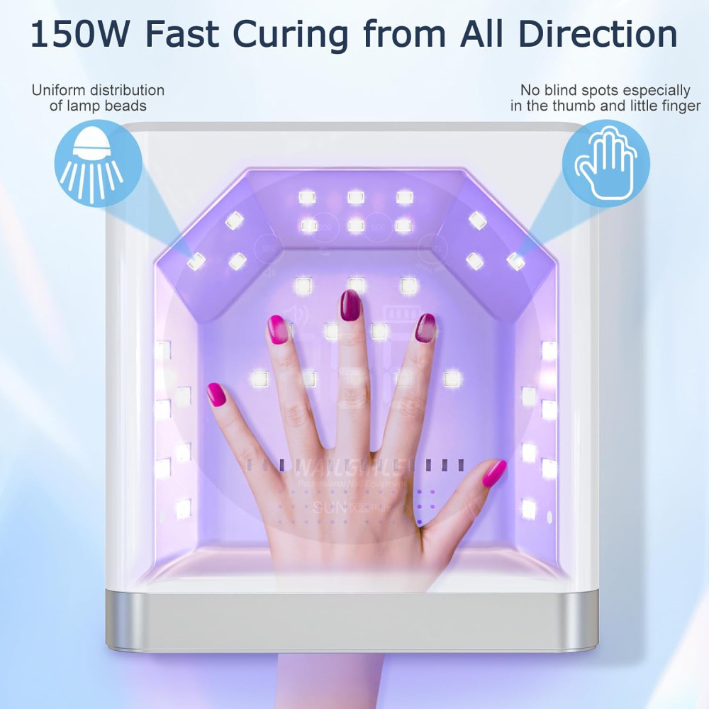  UV LED лампа для ногтей NAILGIRLS 150Wс дисплеем и таймером