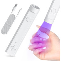 Ультрафиолетовая мини лампа для ногтей mlogiroa 3W с USB зарядкой и аккумулятором 180 мАч