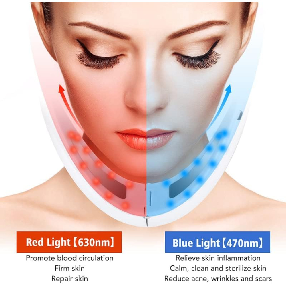 Электрический массажер V Face с EMS микротоком и фототерапией