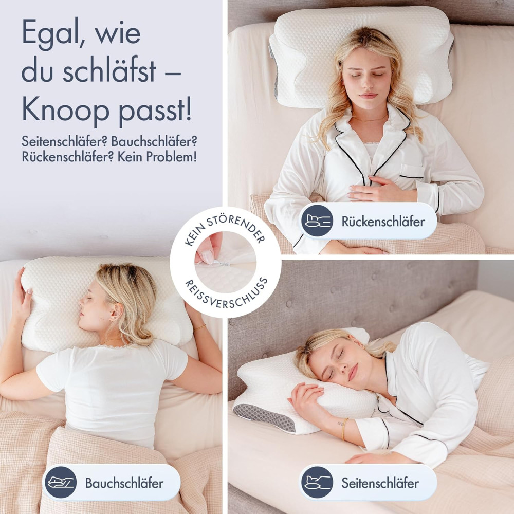 Ортопедическая подушка для шеи Knoop Home & Living с эффектом памяти