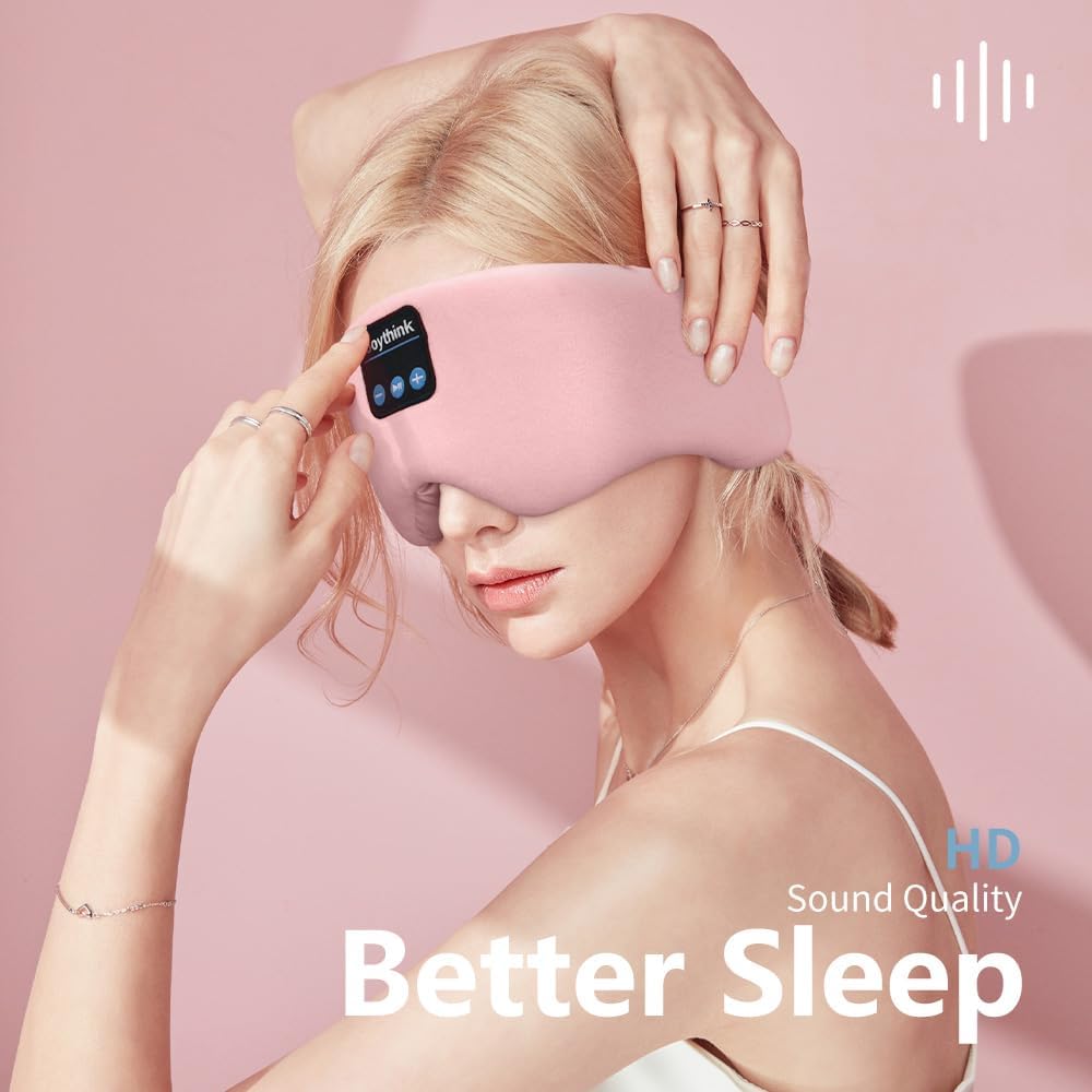 Маска для сна с Bluetooth-наушниками Joythink с шелковым покрытием