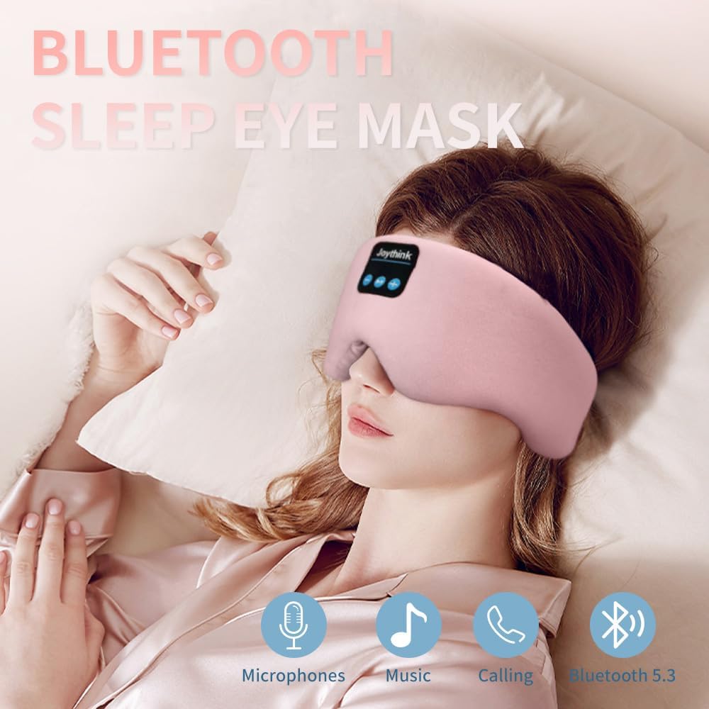 Маска для сна с Bluetooth-наушниками Joythink с шелковым покрытием