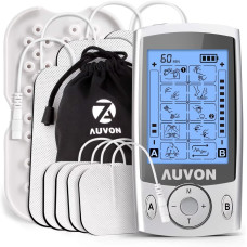 Двухканальный TENS-стимулятор AUVON AS8012 с 20 режимами и набором электродов