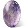 Натуральный камень CASMON Amethyst овальный 60x40x20 мм для массажа медитации и декора
