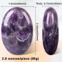 Натуральный камень CASMON Amethyst овальный 60x40x20 мм для массажа медитации и декора