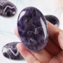 Натуральный камень CASMON Amethyst овальный 60x40x20 мм для массажа медитации и декора