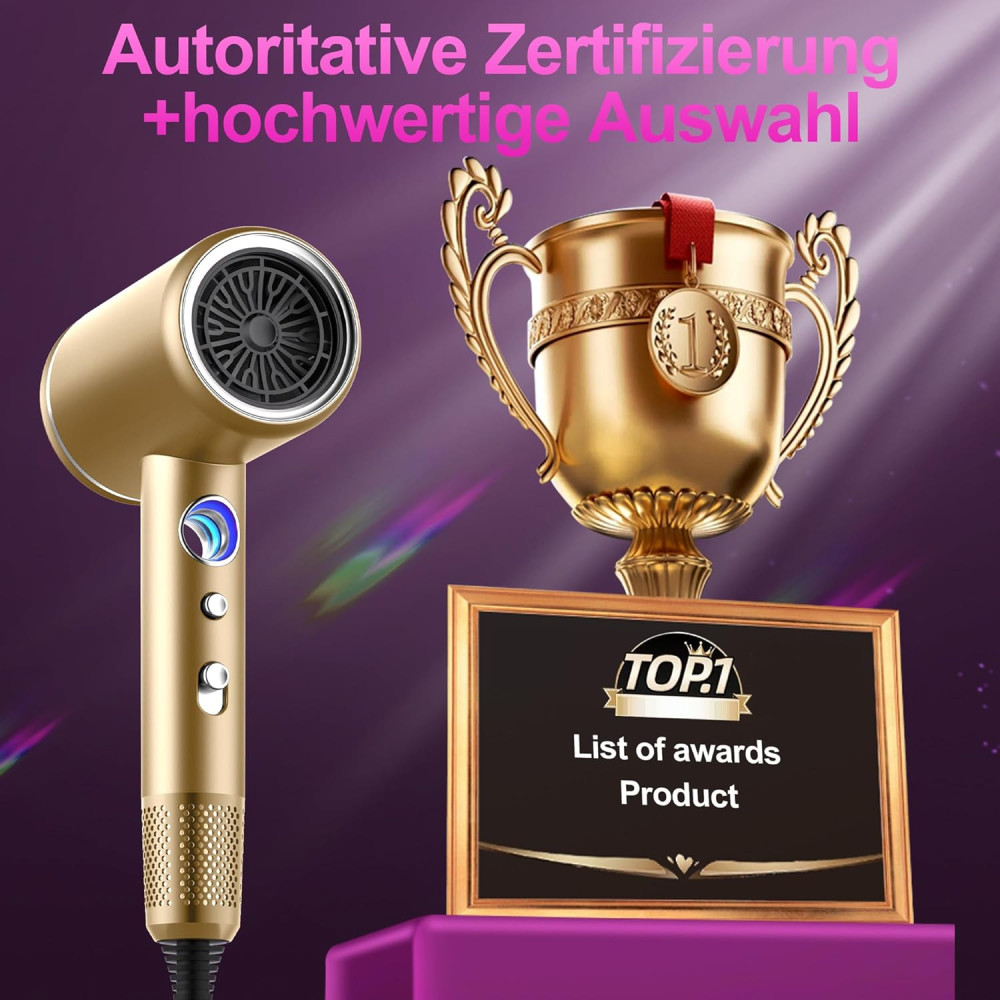 Профессиональный фен для волос Tisoutec 2400 W с ионизацией и AC мотором