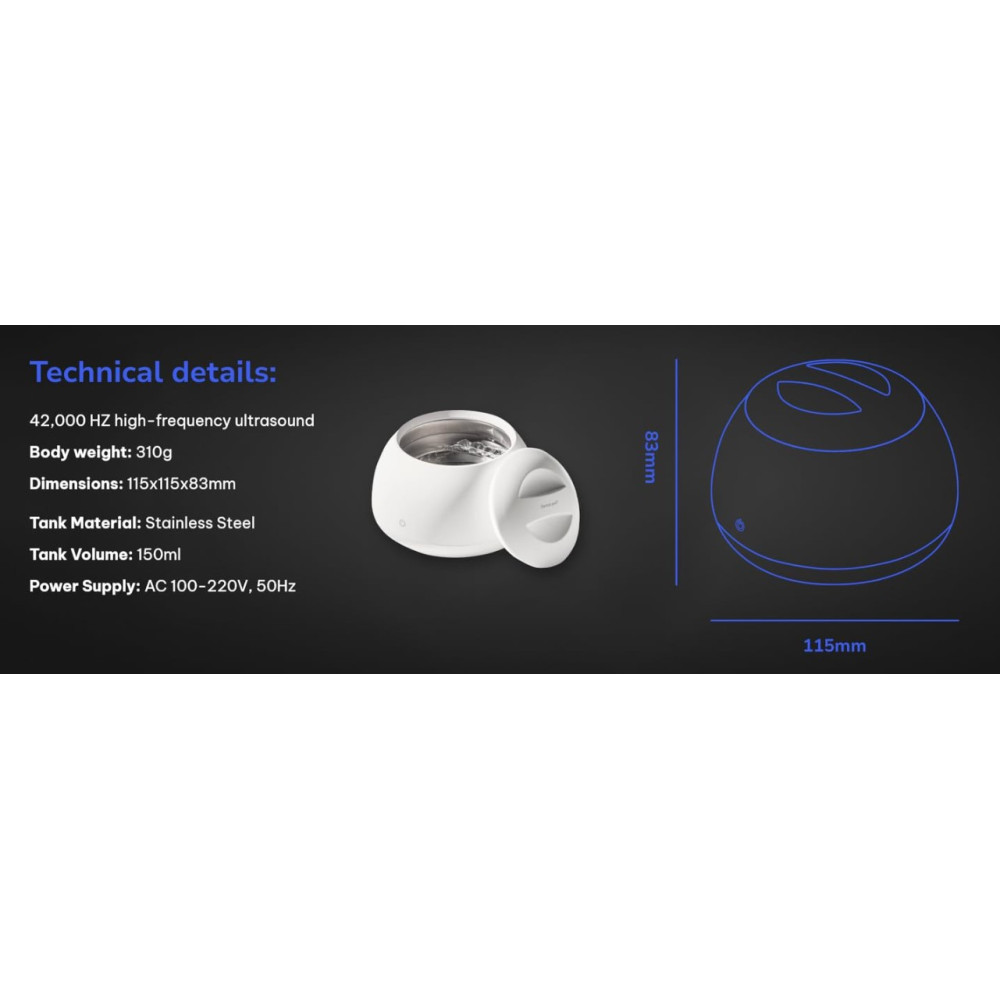 Ультразвуковой очиститель Zima Dental Pod для ретейнеров, элайнеров и зубных кап