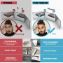 Зеркало для стрижки 3в1 LIPFISBARBERSHOP трехстороннее с LED подсветкой