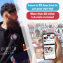 Зеркало для стрижки 3в1 LIPFISBARBERSHOP трехстороннее с LED подсветкой