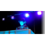Светодиодный сценический светильник, 50 Вт, вращающийся прожектор ZKYMZL RGBWA/UV 6-в-1