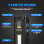 Фонарь DARKBEAM Dual UV 365 нм и 395 нм, черный, перезаряжаемый, питание от аккумулятора