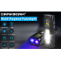 Фонарь DARKBEAM Dual UV 365 нм и 395 нм, черный, перезаряжаемый, питание от аккумулятора
