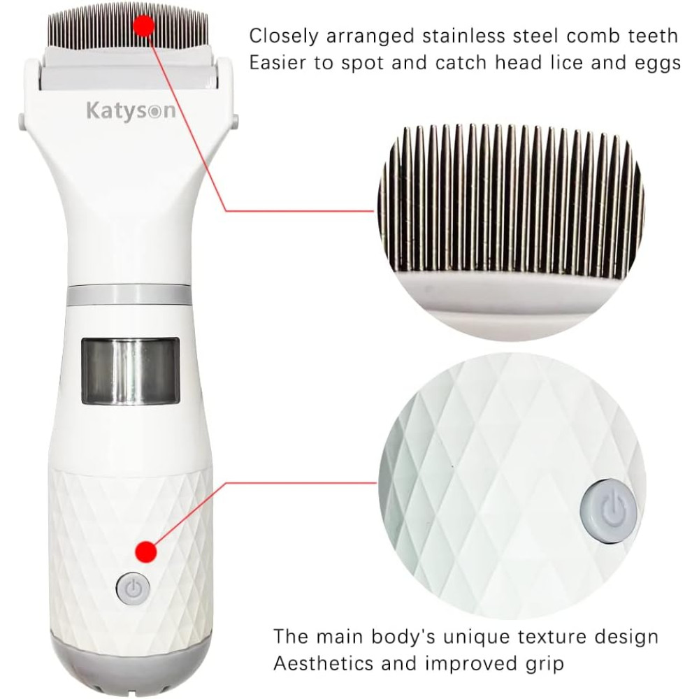 Вакуумная расческа Katyson против гнид и вшей, для взрослых и детей