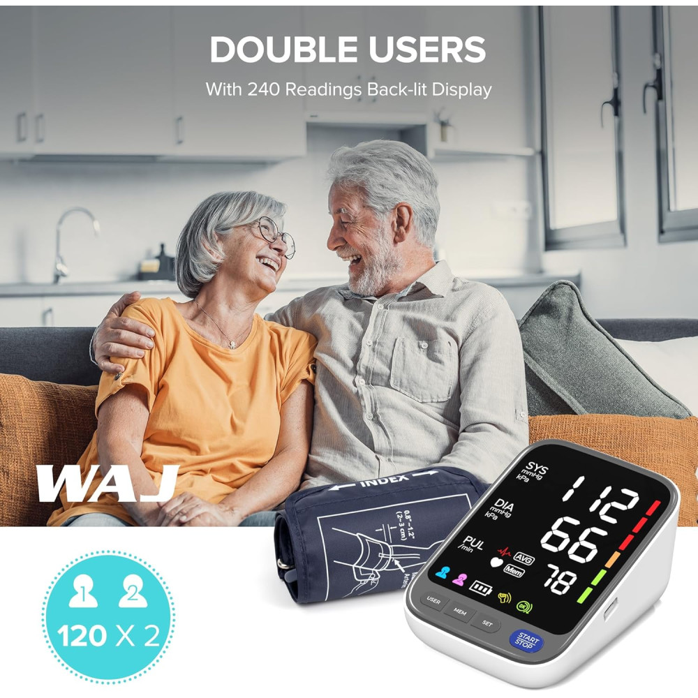 Тонометр WAJ FC-BP113 с большим экраном, манжета 22-40 см