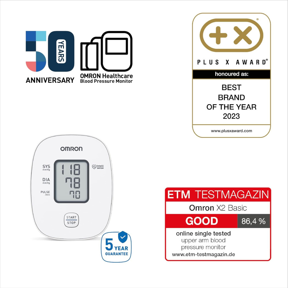 Цифровой автоматический тонометр OMRON с манжетой 22–32 см