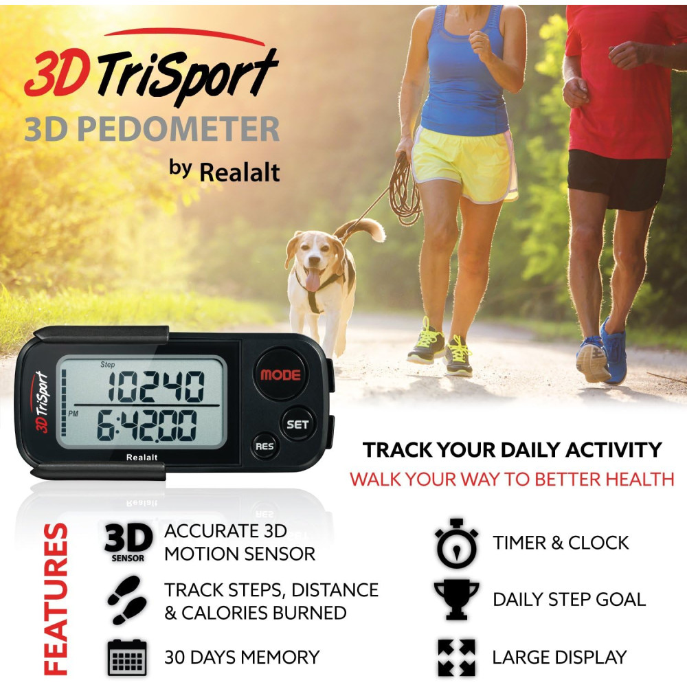 Крокомір Realalt 3DTriSport 3D з кліпсою та ремінцем