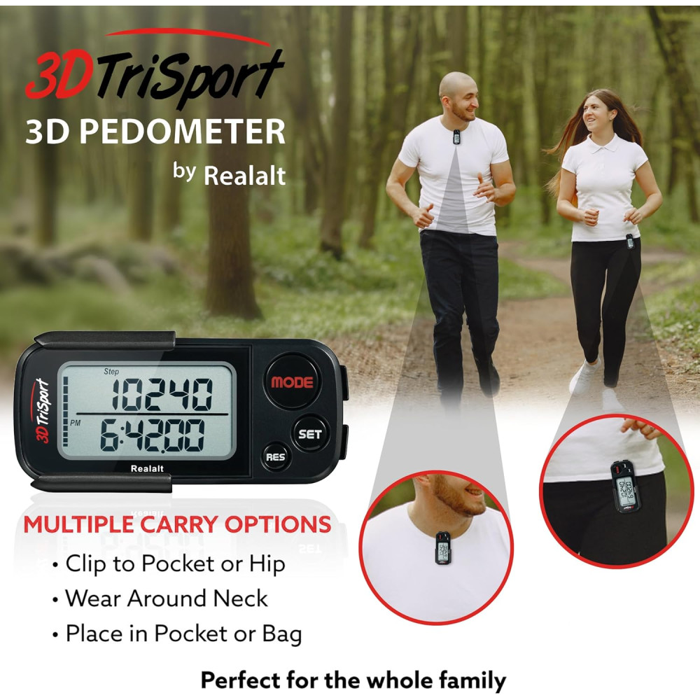 Крокомір Realalt 3DTriSport 3D з кліпсою та ремінцем