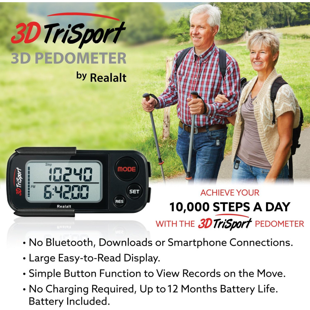 Крокомір Realalt 3DTriSport 3D з кліпсою та ремінцем