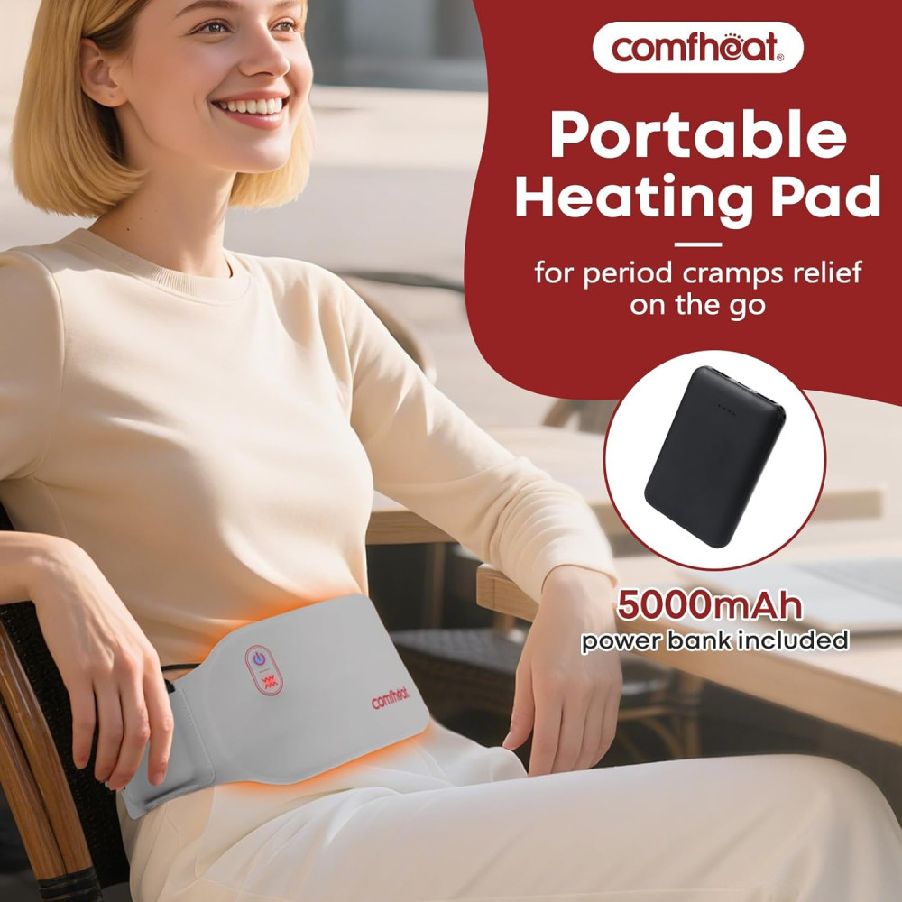 Портативный нагревательный пояс Comfheat для уменьшения боли с павер банком 5000мАh