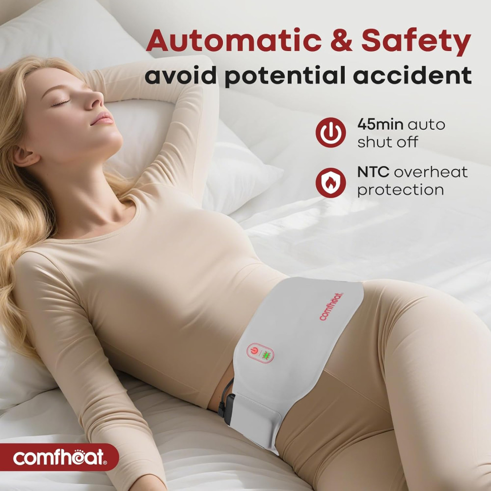 Портативный нагревательный пояс Comfheat для уменьшения боли с павер банком 5000мАh