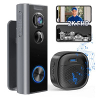 Беспроводной видеодомофон Ankway 2,4 ГГц с Wi-Fi и камерой - 2K FHD