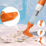 Пылесос для бассейна PoolyPoly 3 в 1, электрическая, время работы 90 минут (оранжевый)