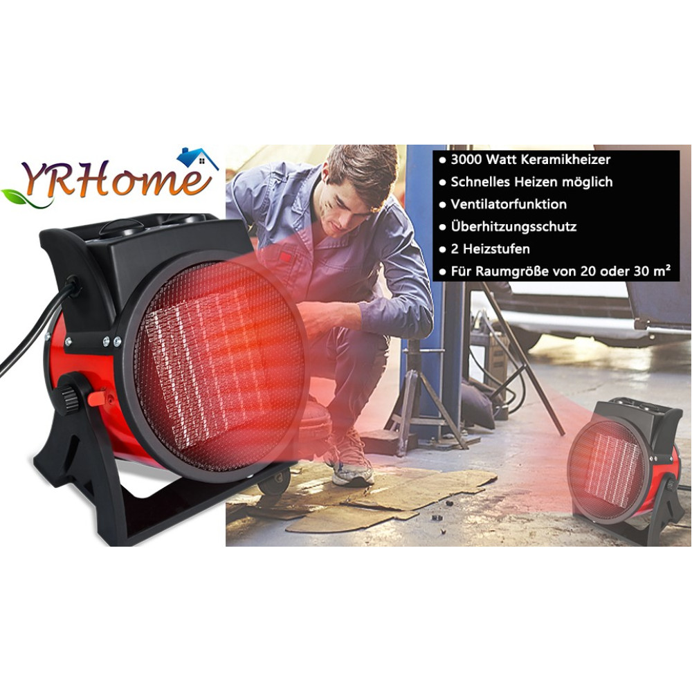 Обігрівач YRHome 3000 Вт Керамічний