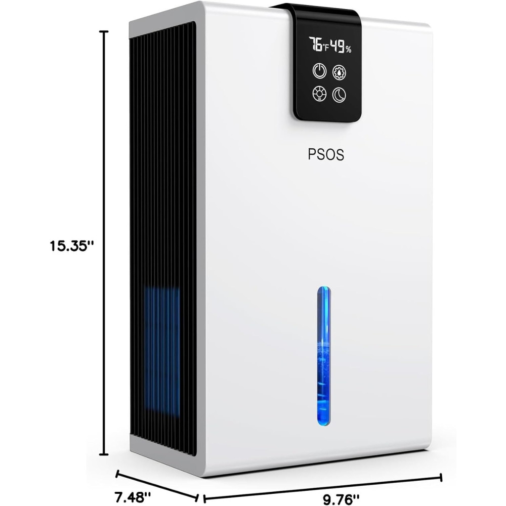 Осушувач повітря PSOS з LED-підсвіткою та інтелектуальним дисплеєм до 80 м²
