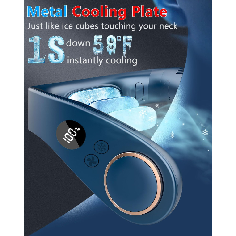Шейный вентилятор с LED-дисплеем KJXIC COOLING06