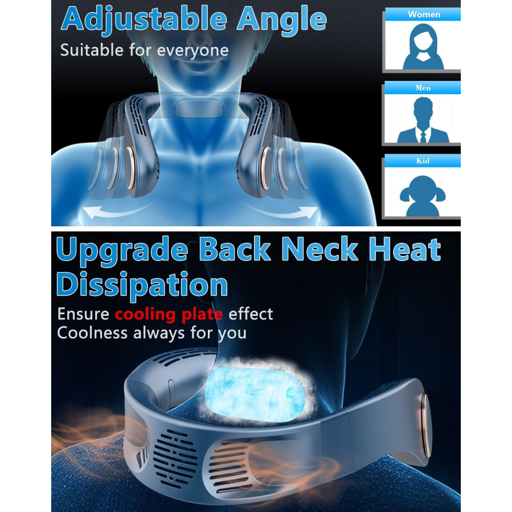 Шейный вентилятор с LED-дисплеем KJXIC COOLING06