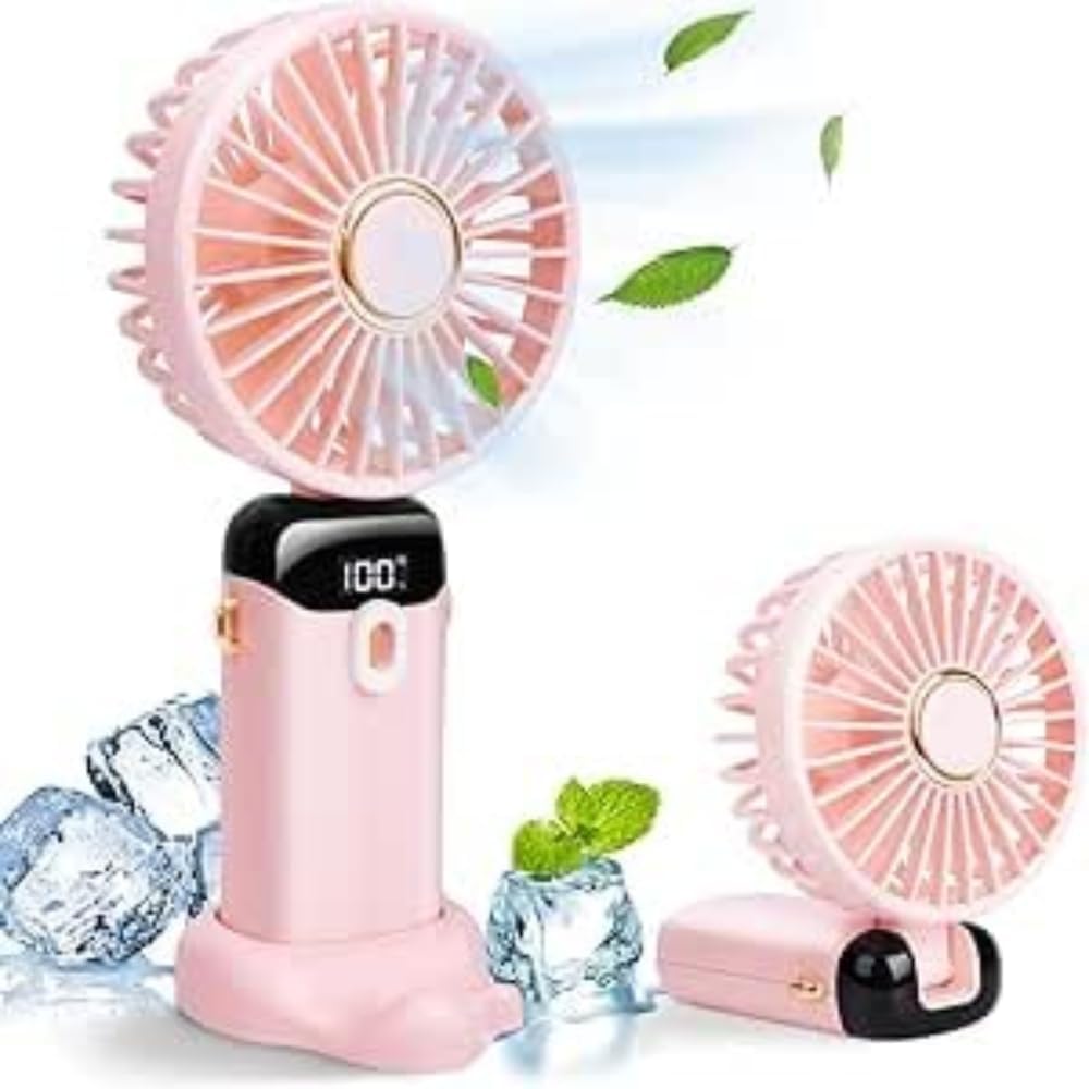 Портативный вентилятор Handheld Fan N15 с цифровым дисплеем