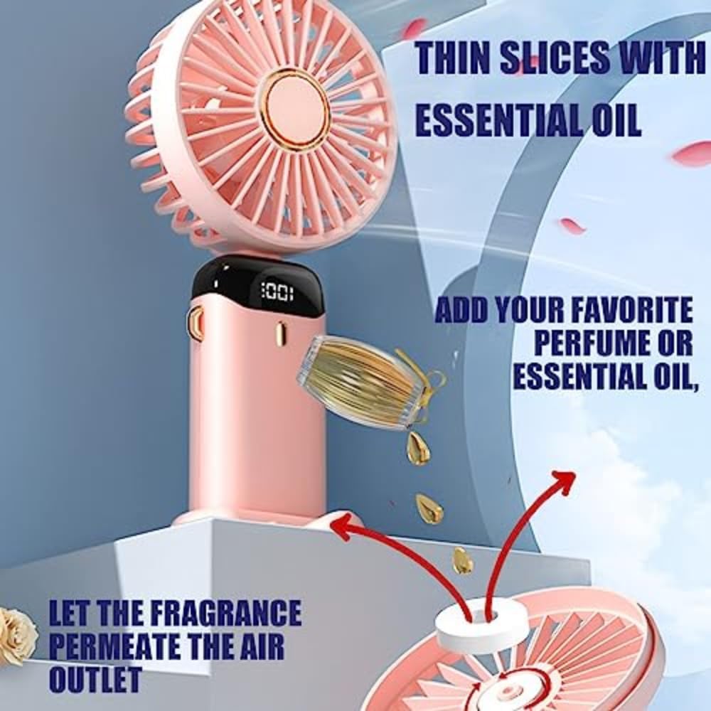 Портативный вентилятор Handheld Fan N15 с цифровым дисплеем