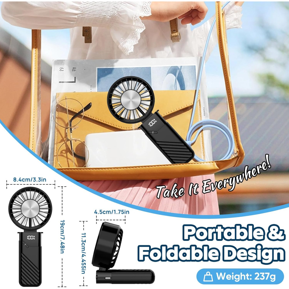 Портативный вентилятор COZII 5000mAh 5 скоростей