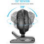 Мини вентилятор HONYIN USB Clip Fan 2в1 с 3 скоростями и 720° поворот
