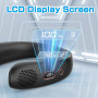 Шейнный вентилятор Joltix с 3 скоростями и LCD дисплей