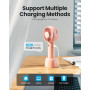 Аккумуляторный ручной мини вентилятор Gaiatop USB 3 скорости