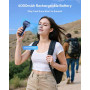 Ручной мини вентилятор Gaiatop 4000mAh 1-100 скоростей с дисплеем
