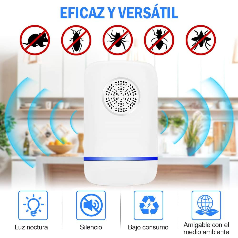 Электронный отпугиватель насекомых и грызунов для дома Ultrasonic Pest Repeller