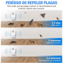 Электронный отпугиватель насекомых и грызунов для дома Ultrasonic Pest Repeller