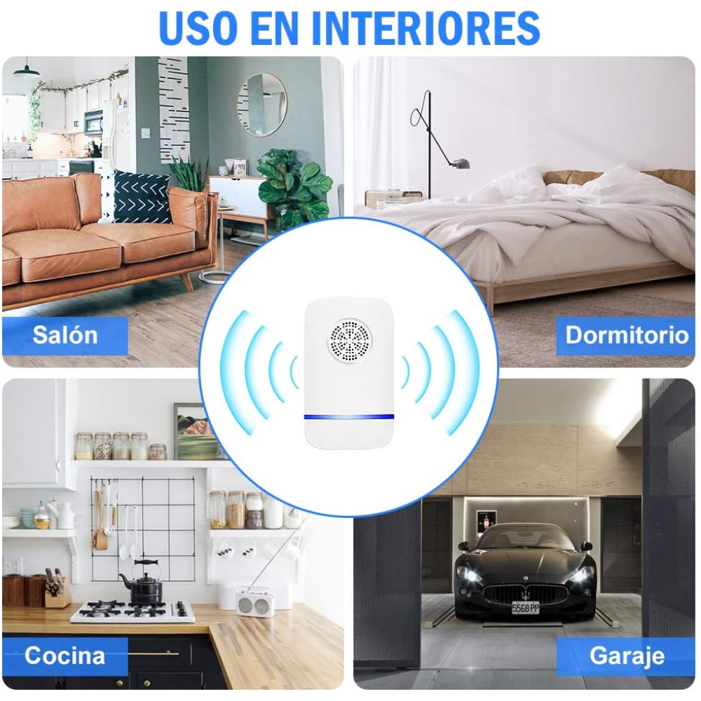 Электронный отпугиватель насекомых и грызунов для дома Ultrasonic Pest Repeller