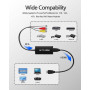 Преобразователь RCA в HDMI, AV в HDMI, мини-адаптер композитного сигнала 1080P в HDMI, поддержка PAL/NTSC 