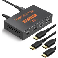 Розгалужувач Uzanpie HDMI на 4 виходи, 4K при 30 Гц 1080p 3D